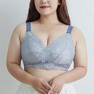 Plus Size Wireless Lace Bra,Big Cup Size With Soft Thin Pad,Fit For Size 34/75CD-42/95D
