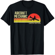 Men's cotton T-shirt Aircraft Mechanic Limited Edition Retro Aviation Men Women T-Shirt Graphic T Sh