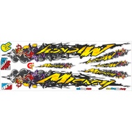 Decal sticker striping all bebek universal motorcycle sticker str all bebek striping all bebek motor