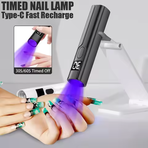 Portable Mini Led Nail Lamp Rechargeable Mini UV Led Lamp for Nails Gel Dry,Cordless Resin Curing UV