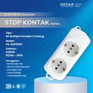 HiSTAR Stop Kontak Portabel Tanpa Kabel Putih ADP002C 16A/250V