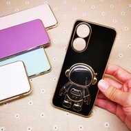 Mobile Case For Huawei Honor X8 5G X6 X8 Honor X7 Honor X9 5G Spaceman Stand Gold Cover Casing