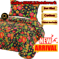 Cadar Single Bujang Patchwork Set 2 in 1 Cotton Material 80 Percent 20 Percent Polyster Anti Kedut C