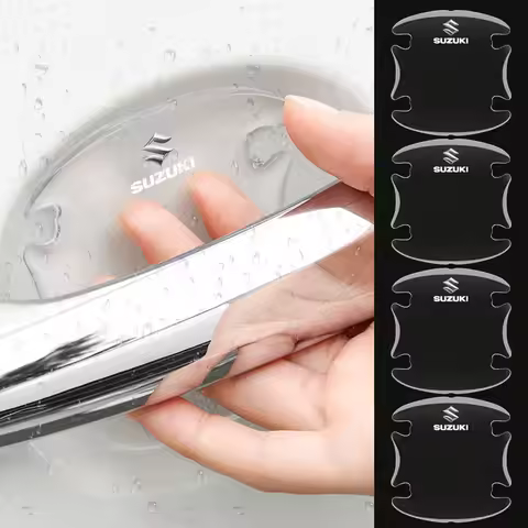Car Door Handle Protector Sticker Auto Styling Emblem Caps for Suzuki Swift SX4 Samurai Across Ignis