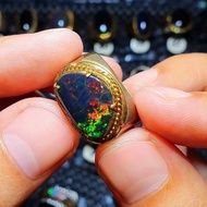 kalimaya black opal solid banten Hitam Pekat Jarong Super Mewah