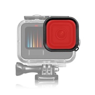 PULUZ Square Diving Color Filter For GoPro Hero11 Black / HERO10 Black / HERO9 Black Action Camera