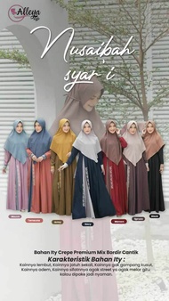 Gamis Syari Terbaru Nusaibah Set Hijab Alleya Syari Style Ready Stock Seragaman COD