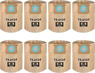 8 Pack DXVA19-4104 Disposable Filter Bags Compatible with DEWALT 5-8 Gallon Wet/Dry Vacuum: DXV05P,