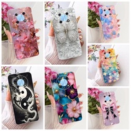 Clear Cover Huawei Nova Y90 Case Cute Cat Fashion Butterfly Funny Painted Casing Huawei NovaY90 CTR-