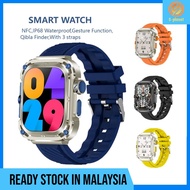 NEW 2024 Kiblat Function Smart Watch Z85 Max Square Screen Waterproof Compass NFC Heart Rate Intelig