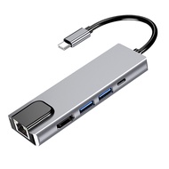 【New Arrivals】 USB Type C Hub HDMI 4K USB C Hub to Gigabit Ethernet Rj45 Lan Adapter for Macbook Pro