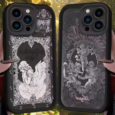 Retro Style Cupid Angel Phone Case for Vivo Y28 Y03 Y17s Y19s Y100 Y78 Y36 Y27 Y16 Y77 Y75 Y35 Y22s 