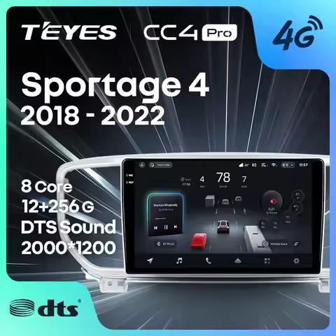 TEYES CC4 PRO For Kia Sportage 4 QL 2018 - 2022 CarPlay Android Auto 2DIN Autoradio Car play Radio M