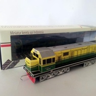NNN Lokomotif CC201 Kuning Hijau Logo PJKA - miniatur kereta api