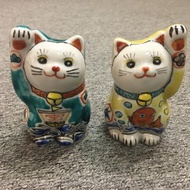 日本製九谷燒招財招人緣猫 ( 一對 )