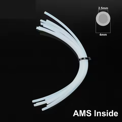 For Bambu Lab Ptfe Tube 2.5mm 4mm P1S P1P AMS A1 Mini 3D Printer Teflonto Pipe X1C Bambulab Ptfe Con
