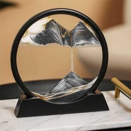 Rwz - 3D Desert Quicksand Clock Decorative Table Display 17 Cm - Sa-3D