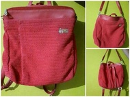 Tas Rajut Dowa Ransel merah