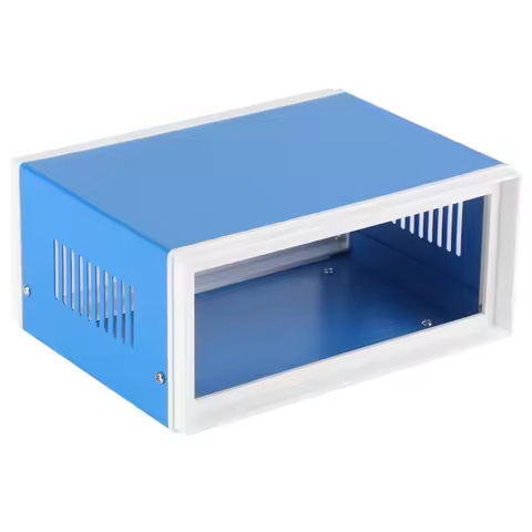 Blue Metal Enclosure Project Case DIY Junction Box