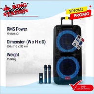 Speaker Portable Meeting Wireless ASATRON CHAMPION 2 x 10 inch