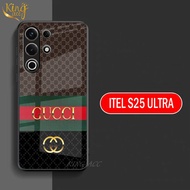 Casing hp Itel S25 Ultra Softcase Glass Glossy Itel S25 Ultra Case hp Itel S25 Ultra - K23
