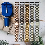 [TYPE 1] Solid cast metal watch strap with curved connector 18mm 19mm 20mm 21mm 22mm 19 21 18 20 22 