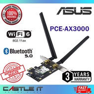 ASUS PCE-AX3000 DUAL BAND BLUETOOTH 5.0 WIFI 6 PCI-E WIRELESS ADAPTER AX3000 ( BULK ) with 2 Externa