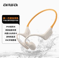 Aiwa AW51 Waterproof Bone Conduction Bluetooth Earphones for Swimming And Running Non-In-Ear Wireles