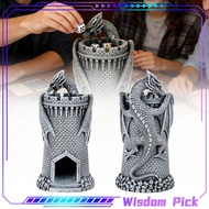 3D Resin Castle Dice Tower Portable Dragon Dice Tower For D&D Game Dungeons & Dragons RPG Games