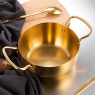 ST- PP8AKorean Style Ramen Pot Stainless Steel Soup Pot Deep Binaural Instant Noodle Pot Restaurant Cooking Noodle Pot