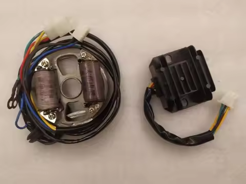 Modified Stator Coil Magneto Stator Ignition Coil Rotor Coil Stator Assy For Suzuki AX100(2 Poles,12