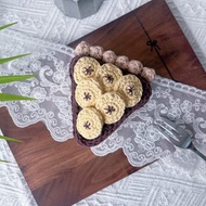 【香蕉】生果撻水果蛋糕鉤針鈎織編織小袋掛飾收納小包零錢包