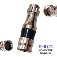 Jack Connector F RG11 7C coaxial compression cable premium compression copper male Connector