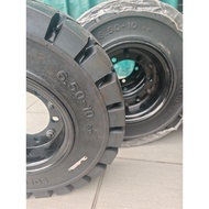 [🔥FREE SHIPPING] 6.50-10 TAYAR SOLID FORKLIFT 650-10 TOYOTA NISSAN MITSUBISHI SOLID TYRE HEAVY DUTY