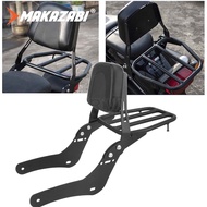 รถจักรยานยนต์ผู้โดยสารด้านหลัง Sissy Bar กระเป๋าเดินทางพนักพิง W/ หนัง Pad สำหรับ Honda Rebel CMX300