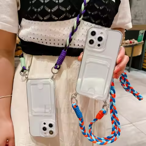 Crossbody Strap Case for OPPO Realme C55 C53 C35 Reno 11 10 Pro 8T 8 A58 A57 A78 Braid Lanyard Neck 