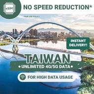 Taiwan eSIM Unlimited Data 3-15 days