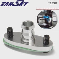 Aluminum Turbo Oil Drain Adapter 5/8" Fit T3 T3/T4 GT37 GT40 GT42 GT45 GT47 Turbocharge w/Bolt TK-TF