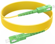 RamboCables (33ft/10m) SC/APC to SC/APC Fiber Optic Internet Cable, OS2 Single Mode Fiber Jumper Cab
