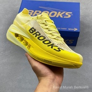 Brooks Hyperion Elite 5 Kasut Larian Anti-Gelincir Tahan Haus LowTop CrossCountry Racing Kuning SCSF