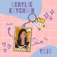 GANTUNGAN [READY] YUJU GFRIEND REC. CLEAR ACRYLIC KPOPKeychain (YJU Gfriend Keychain)