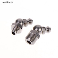 Takaflower 5/10Pcs SS201 SS304 Metric External Thread Straight Elbow Type Grease Nipple For Grease  