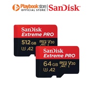 SanDisk Extreme Pro 64GB/512GB MicroSDXC UHS-I Memory Card