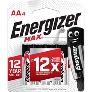 Energizer Max Battery AA 4pcs E91BP4M