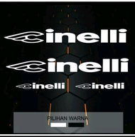 Cutting sticker sepeda Fixie Cinelli Full Bike