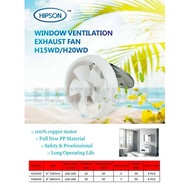 Hipson exhaust fan 6 inch 8 inch Round PVC Wall Type Glass Window Ventilation Exhaust Fan (Kipas Ekzos Tingkap Kaca)