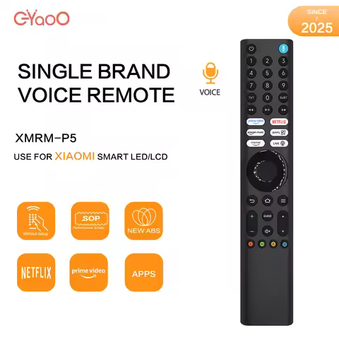 XMRM-P5 New Voice Remote Control Suitable For Xiaomi Smart TV P1 P2 Q1 EA ES Series One Click YouTub