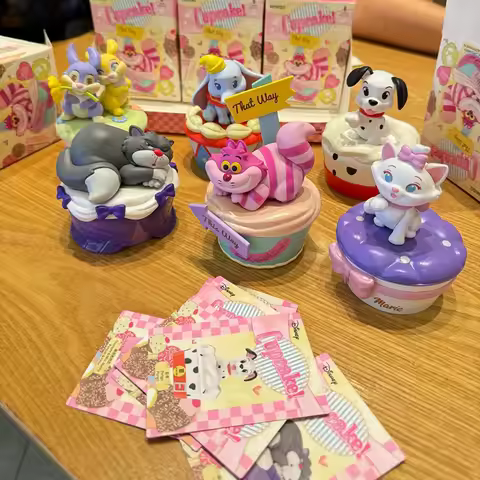 Official Authenticity Miniso Disney Cupcake Series Blind Boxes Anime Film Merchandise Desktop Decora
