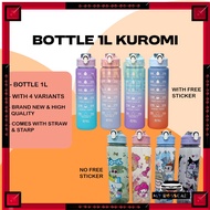 2000ml Water Bottle with Straw Cute Portable Scale Bottle for Water Outdoor Travel Kettle for Adult 