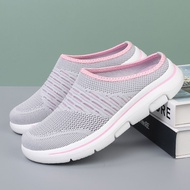 [35-42]lightweight women Half shoes mesh Slip on Shoes Causal shoes for women